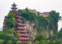 Templo de Shibaozhai sobre el acantilado, Chongqing