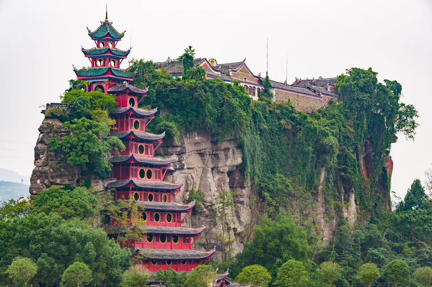 Templo de Shibaozhai sobre el acantilado, Chongqing