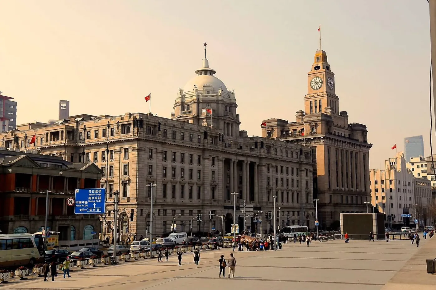 Los edificios coloniales del Bund, Shanghái