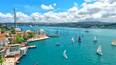 El Bósforo y la mezquita de Ortaköy, en Estambul