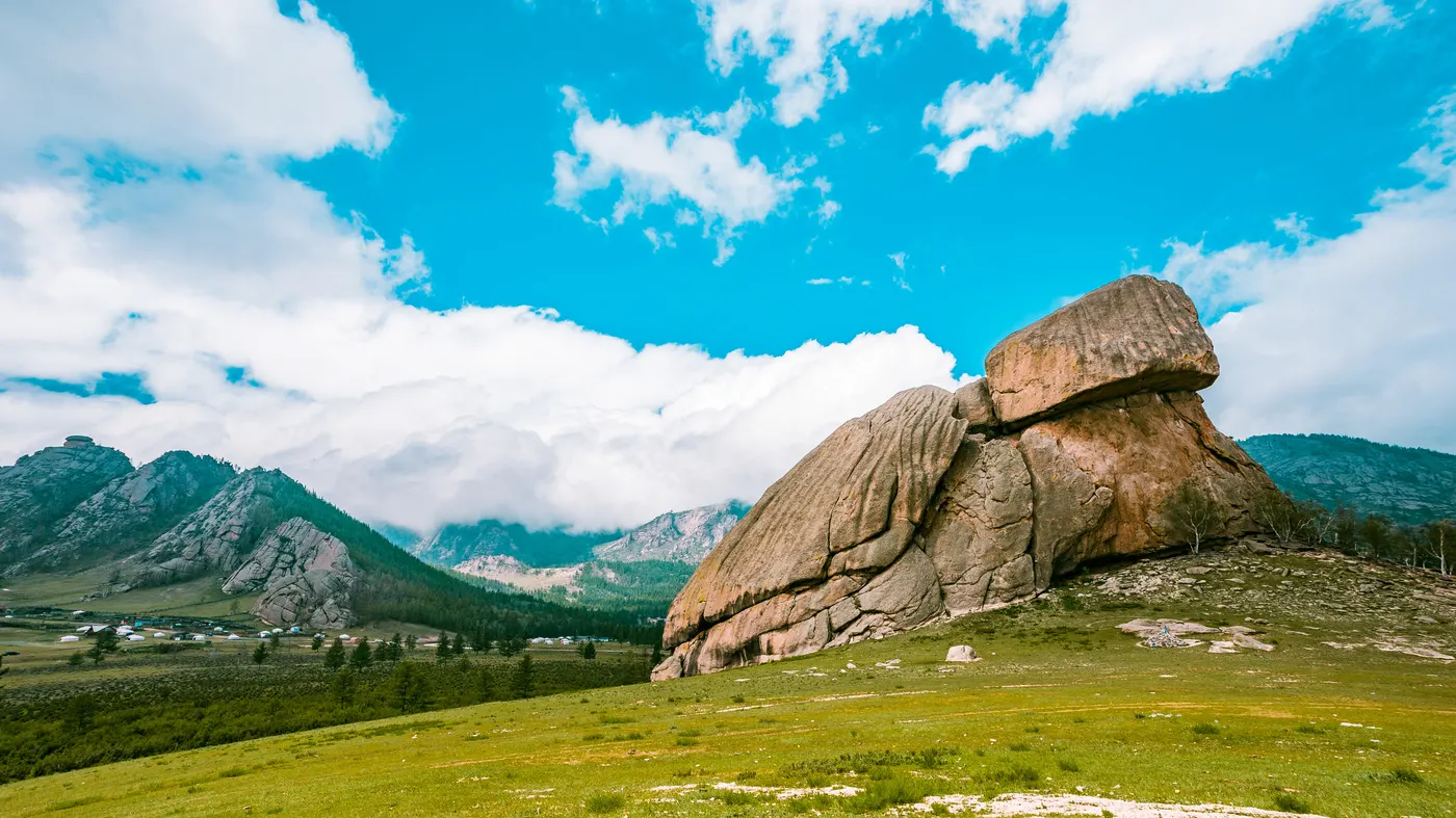 La Roca Tortuga en el Parque Nacional Terelj, Mongolia
